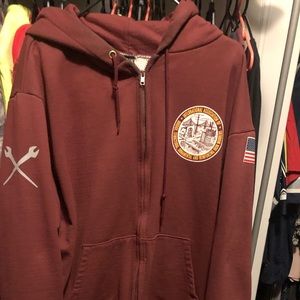Ironworker zip up hoodie